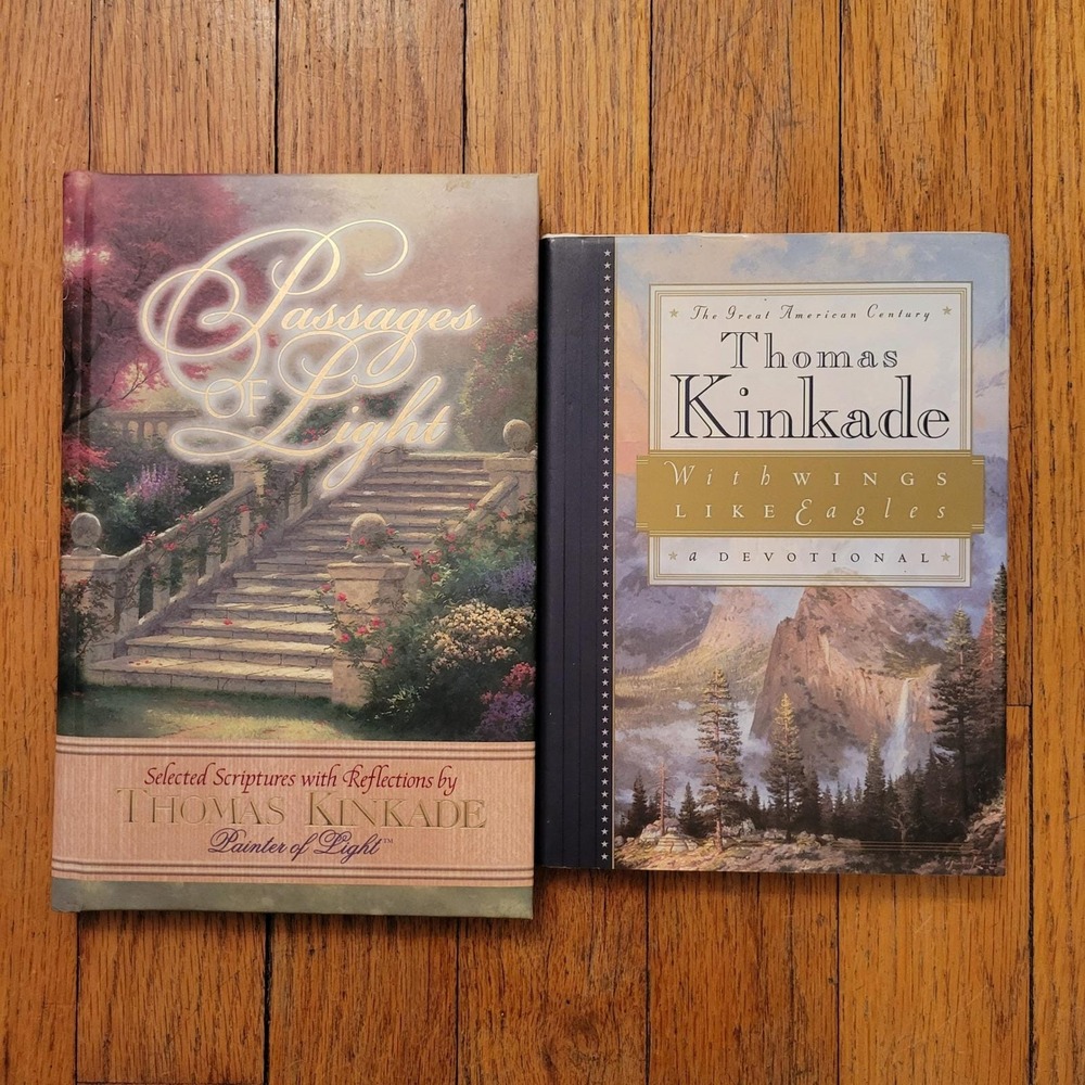Thomas Kinkade Passages of Light With Wings Like Eagles Devotional Book Lot